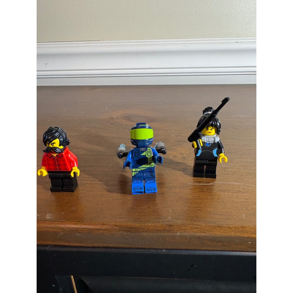 Lego Minifigures Lot Rex Dangervest Nya Avatar and red plaid shirt guy